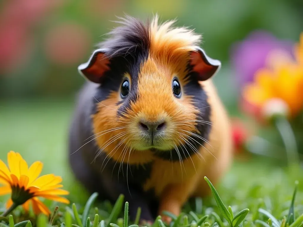 American Crested Meerschweinchen