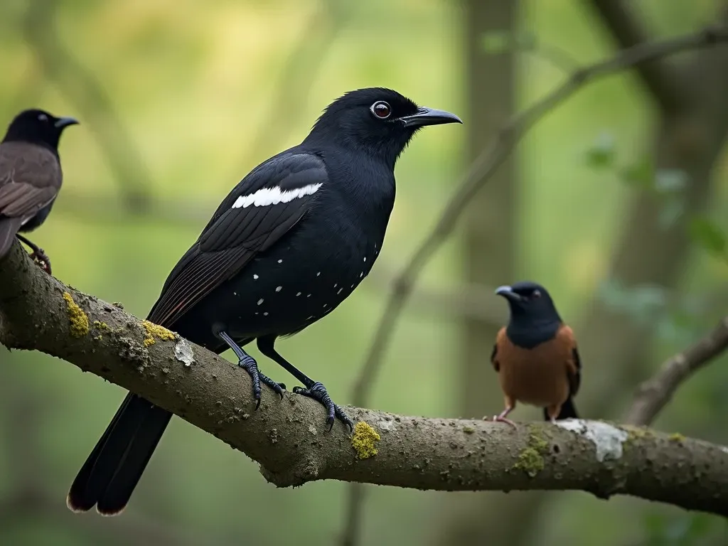 Entdecken Sie den faszinierenden schwarzen Vogel mit weißen Punkten: Ein Blick auf die Vielfalt der Vogelarten