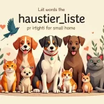 Die ultimative Haustiere Liste: Finde das perfekte Tier für dein Zuhause!